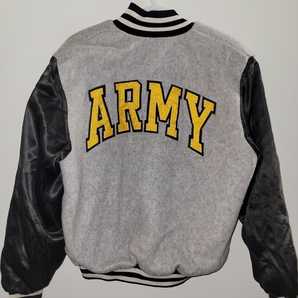 VTG Artex U.S Army Fort Belvoir Bomber Jacket Size Medium Made In USA SEE PICS